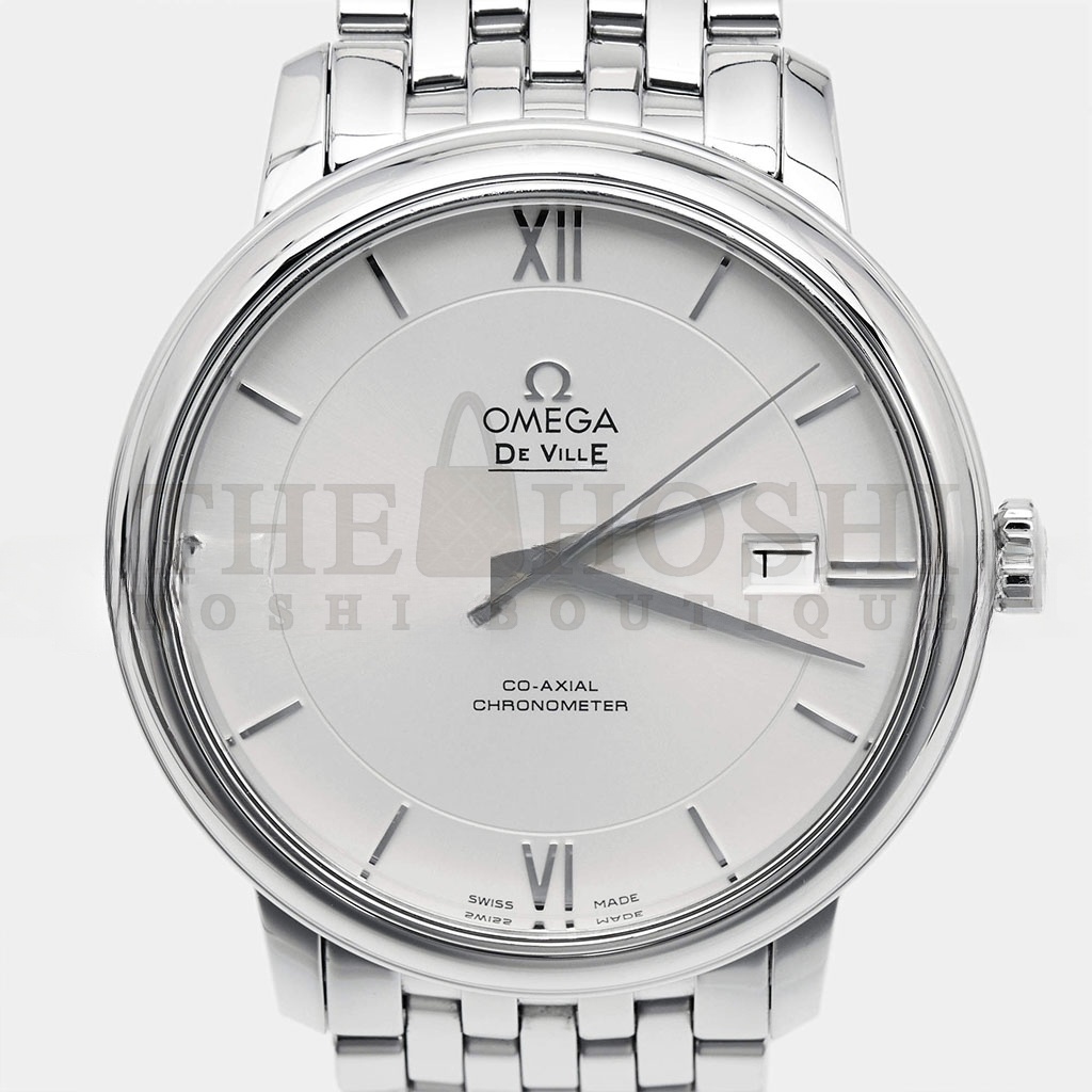 0me*ga SILVER STAINLESS STEEL DE VILLE PRESTIGE 45MM WATCH 424.10.40.20.02.003 Master Quality