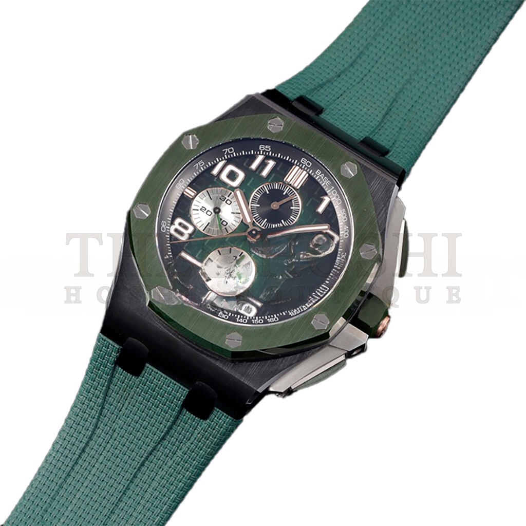 AUDEMARS P1g*et ROYAL OAK OFFSHORE 44MM GREEN DIAL WATCH 26405CE.OO.A056CA.01 Master Quality